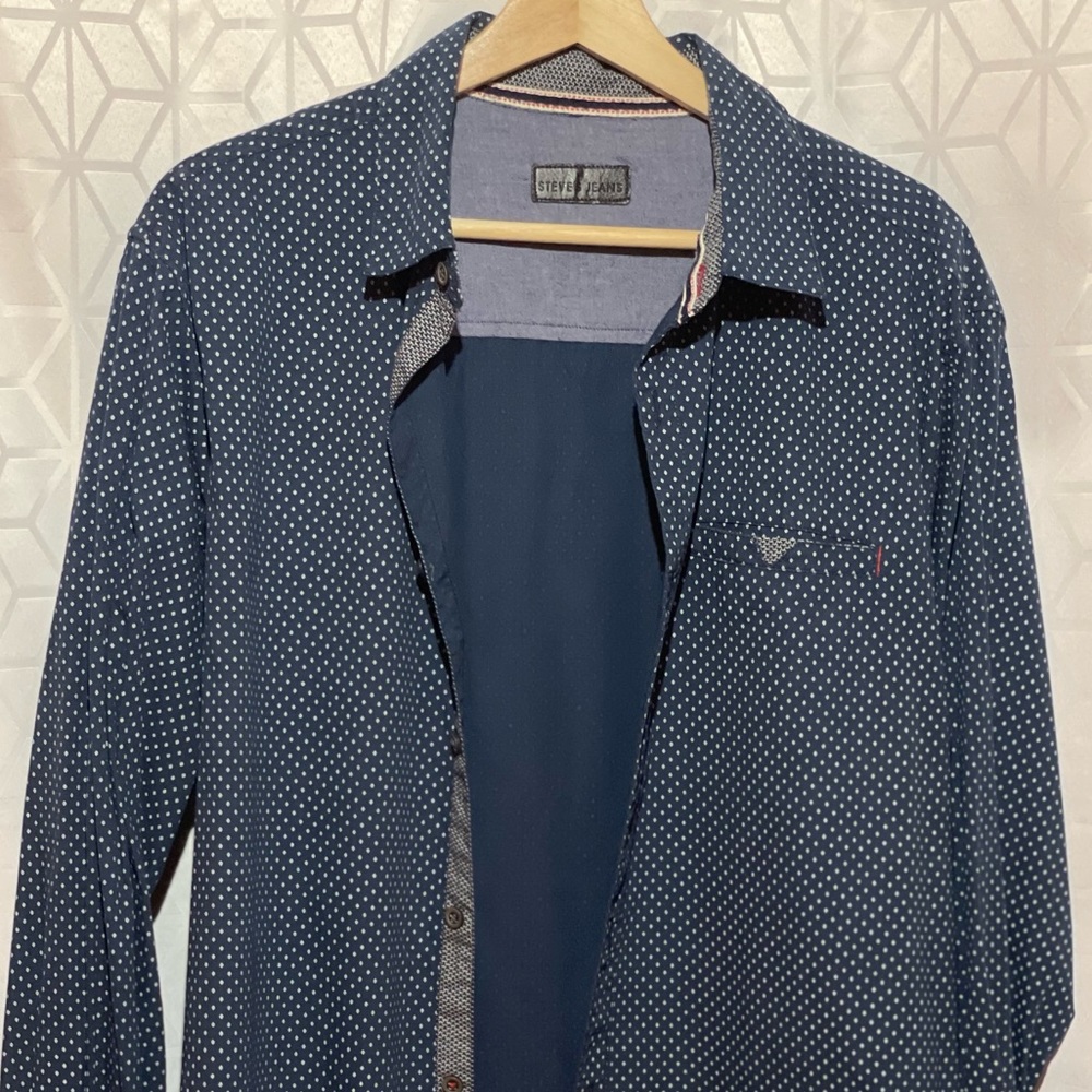 Steve’s Jeans Button-Up Long Sleeve Shirt (Mens size XL)